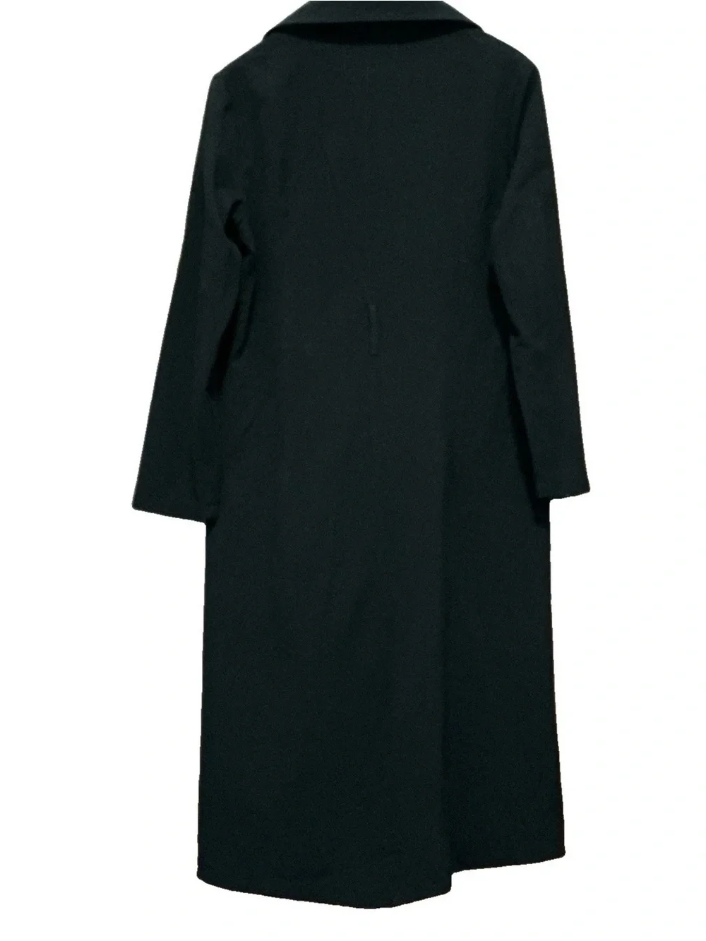 Vintage Kadin Trench Coat Womens 12 Black Goth Matrix Lightweight Long Jacket - Picture 6 of 8